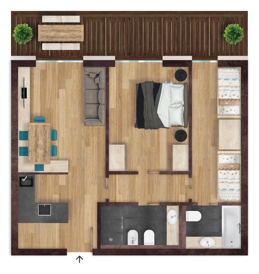 Movi Family Apart-Hotel ****S Корвара-ін-Бадія Екстер'єр фото