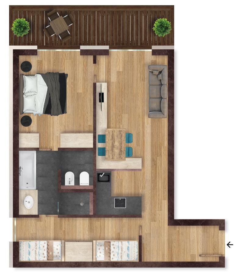 Movi Family Apart-Hotel ****S Корвара-ін-Бадія Екстер'єр фото